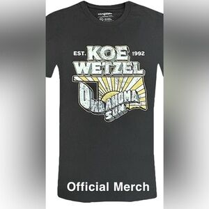 NWT KOE WETZEL Official & Authentic Concert Tour Merch Oklahoma Sun T-Shirt
